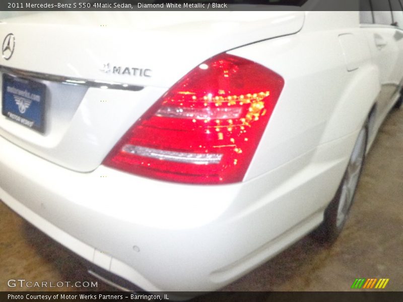 Diamond White Metallic / Black 2011 Mercedes-Benz S 550 4Matic Sedan