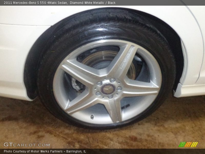 Diamond White Metallic / Black 2011 Mercedes-Benz S 550 4Matic Sedan