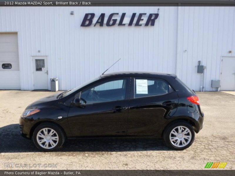 Brilliant Black / Black 2012 Mazda MAZDA2 Sport