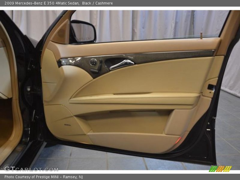 Black / Cashmere 2009 Mercedes-Benz E 350 4Matic Sedan