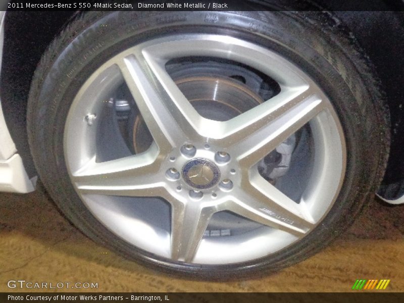 Diamond White Metallic / Black 2011 Mercedes-Benz S 550 4Matic Sedan