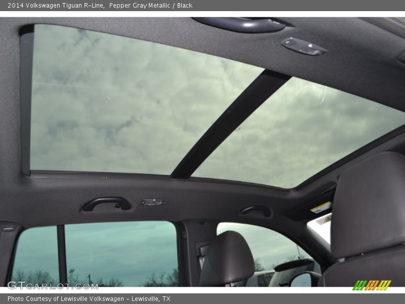 Pepper Gray Metallic / Black 2014 Volkswagen Tiguan R-Line