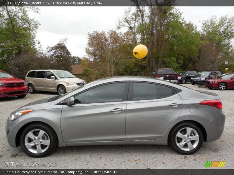 Titanium Gray Metallic / Gray 2011 Hyundai Elantra GLS