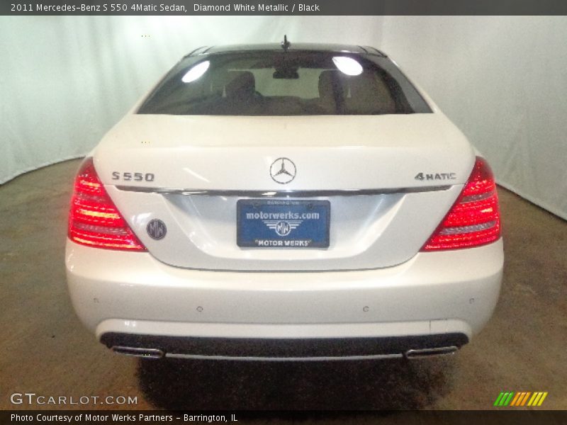 Diamond White Metallic / Black 2011 Mercedes-Benz S 550 4Matic Sedan