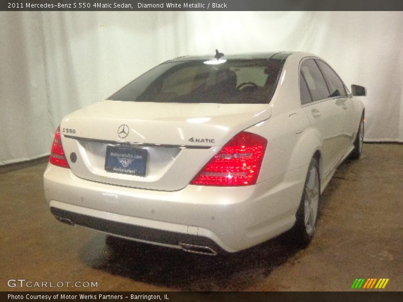 Diamond White Metallic / Black 2011 Mercedes-Benz S 550 4Matic Sedan
