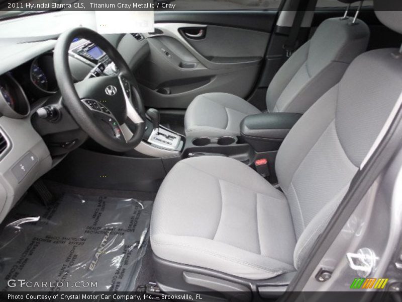 Titanium Gray Metallic / Gray 2011 Hyundai Elantra GLS