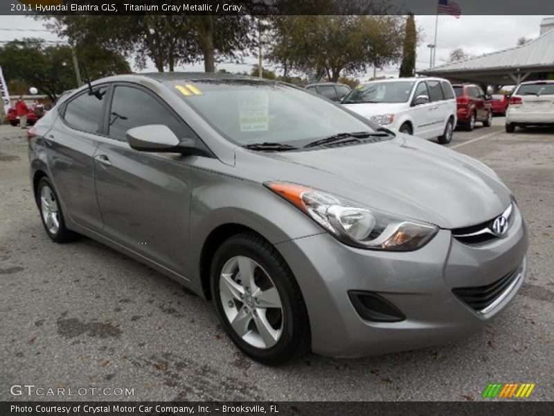 Titanium Gray Metallic / Gray 2011 Hyundai Elantra GLS