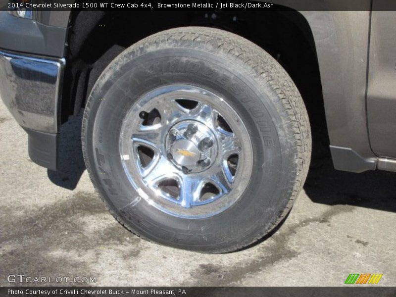 Brownstone Metallic / Jet Black/Dark Ash 2014 Chevrolet Silverado 1500 WT Crew Cab 4x4