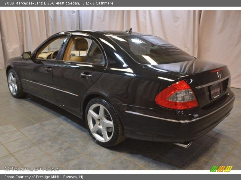 Black / Cashmere 2009 Mercedes-Benz E 350 4Matic Sedan