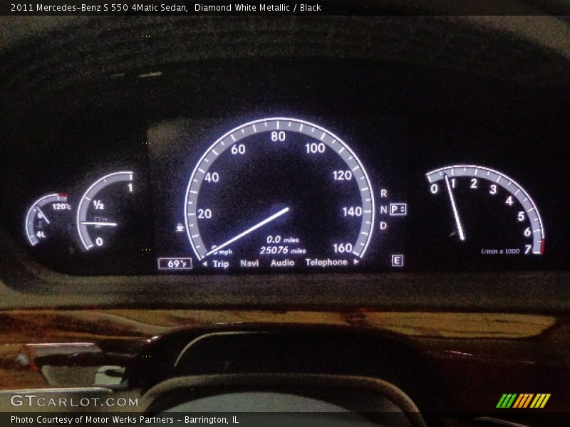 Diamond White Metallic / Black 2011 Mercedes-Benz S 550 4Matic Sedan