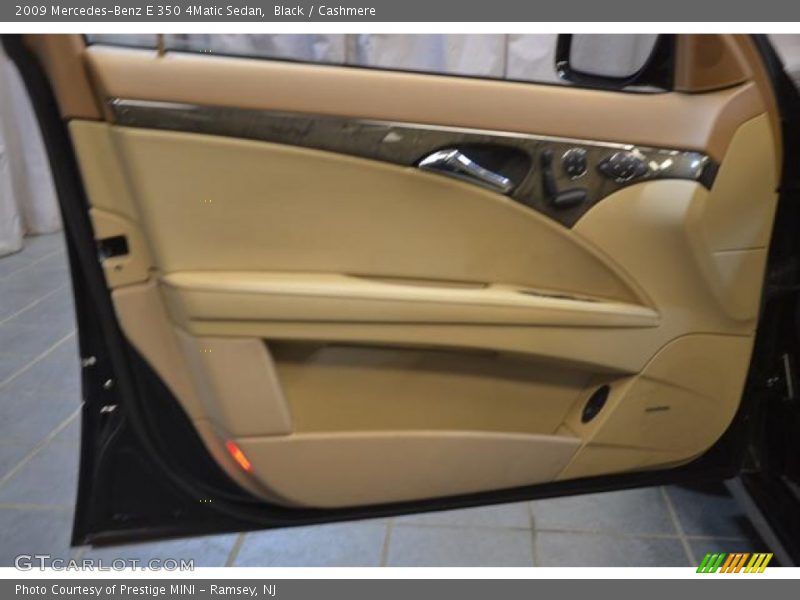 Black / Cashmere 2009 Mercedes-Benz E 350 4Matic Sedan