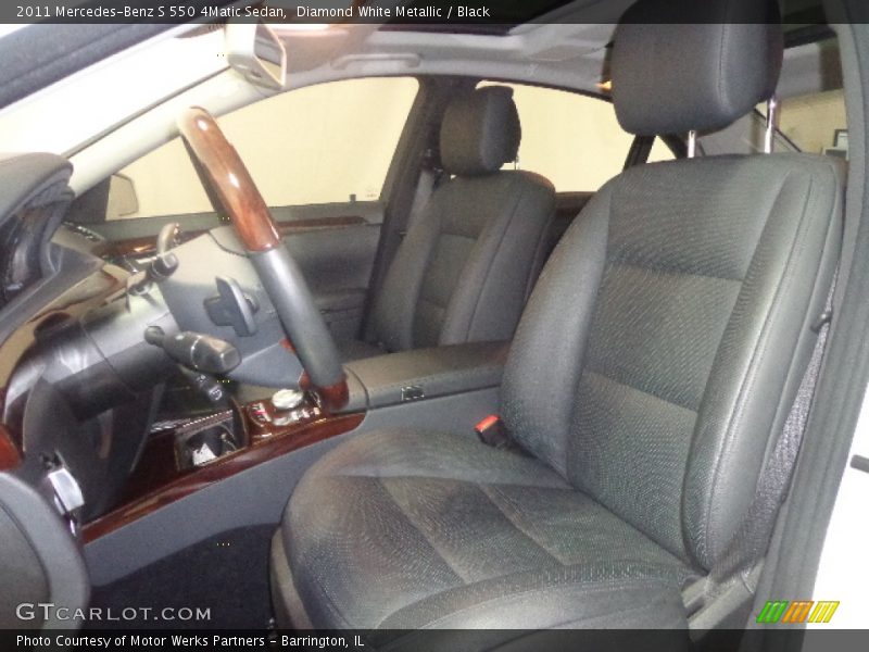 Diamond White Metallic / Black 2011 Mercedes-Benz S 550 4Matic Sedan