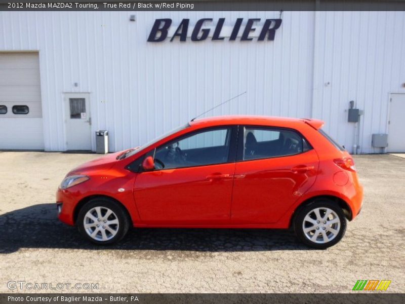 True Red / Black w/Red Piping 2012 Mazda MAZDA2 Touring