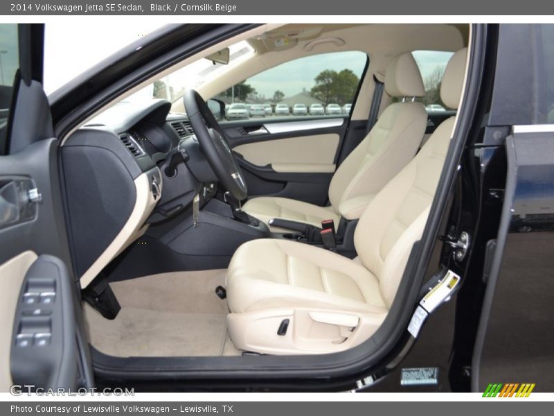 Black / Cornsilk Beige 2014 Volkswagen Jetta SE Sedan