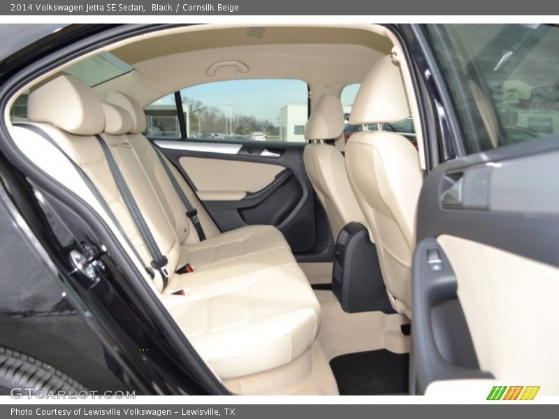 Black / Cornsilk Beige 2014 Volkswagen Jetta SE Sedan
