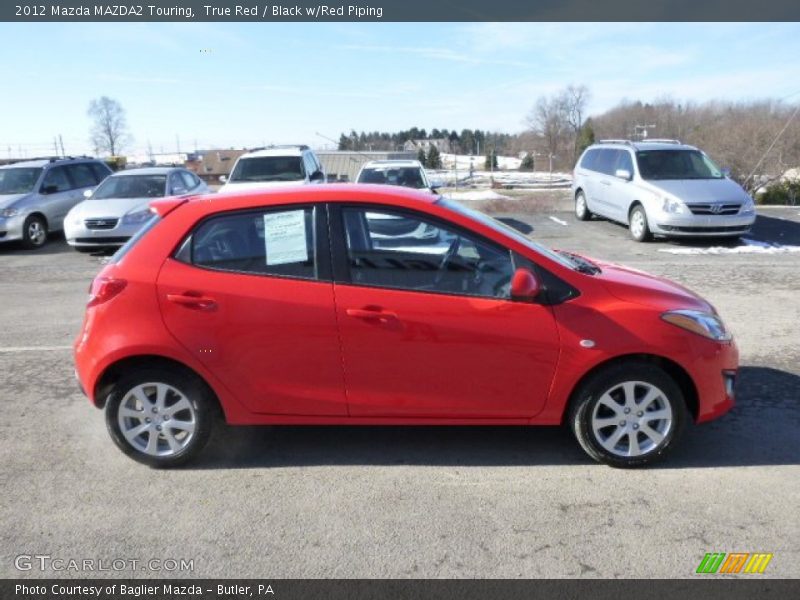 True Red / Black w/Red Piping 2012 Mazda MAZDA2 Touring