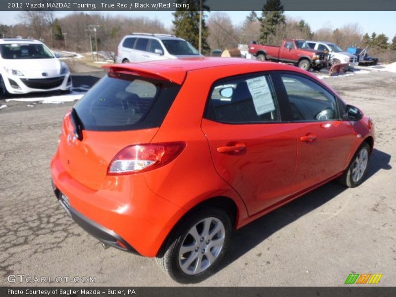 True Red / Black w/Red Piping 2012 Mazda MAZDA2 Touring