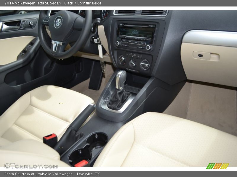 Black / Cornsilk Beige 2014 Volkswagen Jetta SE Sedan