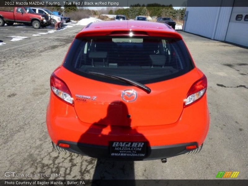 True Red / Black w/Red Piping 2012 Mazda MAZDA2 Touring