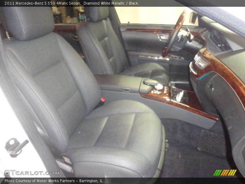 Diamond White Metallic / Black 2011 Mercedes-Benz S 550 4Matic Sedan