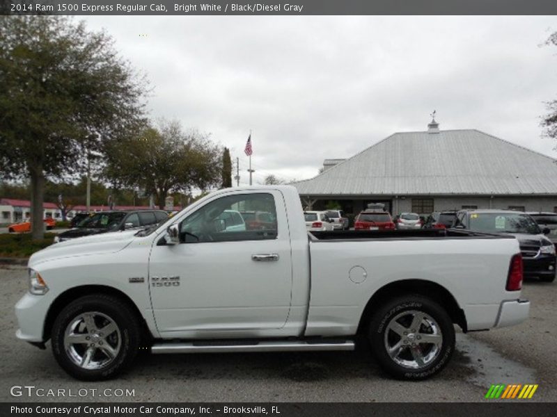 Bright White / Black/Diesel Gray 2014 Ram 1500 Express Regular Cab