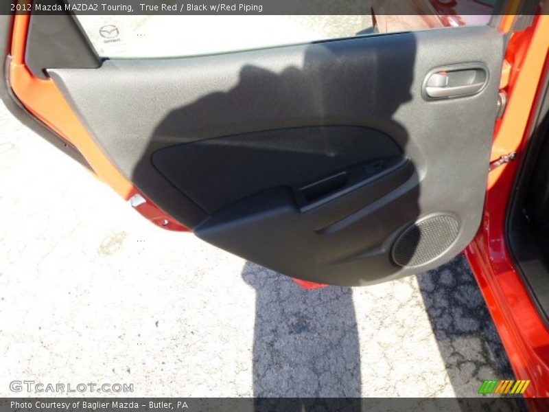 True Red / Black w/Red Piping 2012 Mazda MAZDA2 Touring