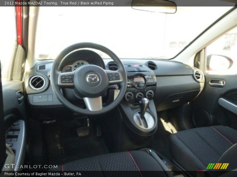 True Red / Black w/Red Piping 2012 Mazda MAZDA2 Touring