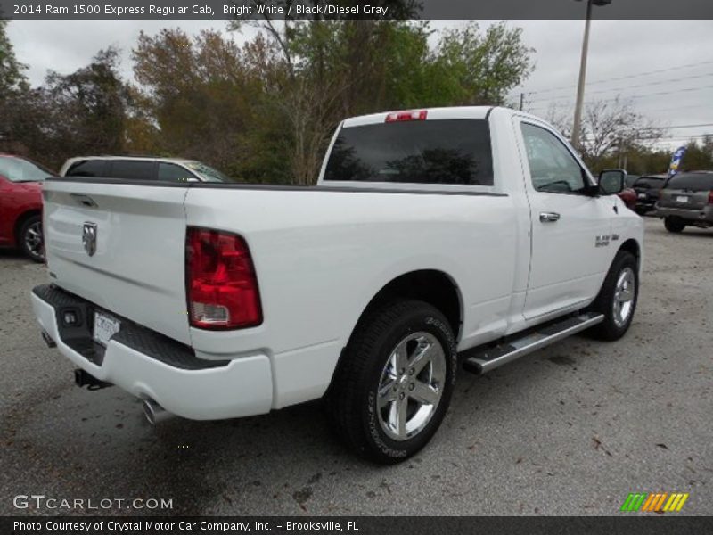 Bright White / Black/Diesel Gray 2014 Ram 1500 Express Regular Cab
