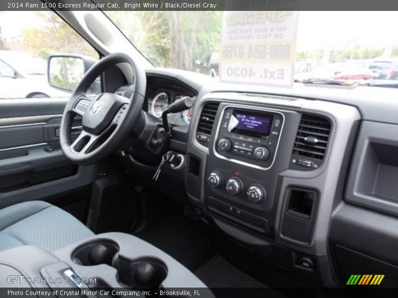 Bright White / Black/Diesel Gray 2014 Ram 1500 Express Regular Cab