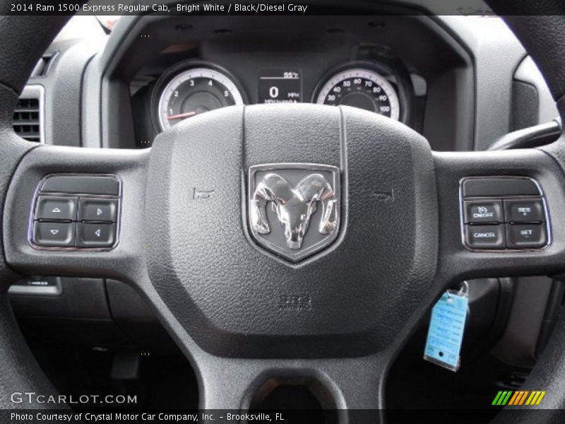 Bright White / Black/Diesel Gray 2014 Ram 1500 Express Regular Cab