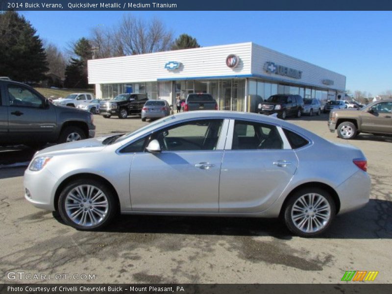 Quicksilver Metallic / Medium Titanium 2014 Buick Verano