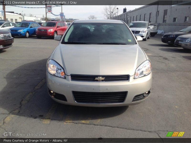 Gold Mist Metallic / Gray 2011 Chevrolet Impala LT