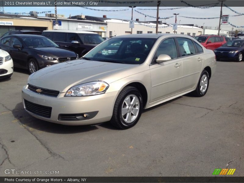 Gold Mist Metallic / Gray 2011 Chevrolet Impala LT