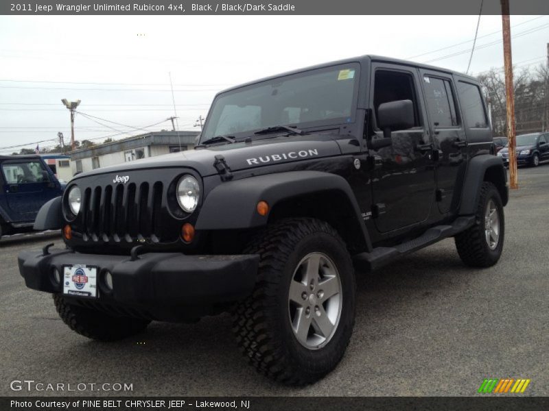 Black / Black/Dark Saddle 2011 Jeep Wrangler Unlimited Rubicon 4x4