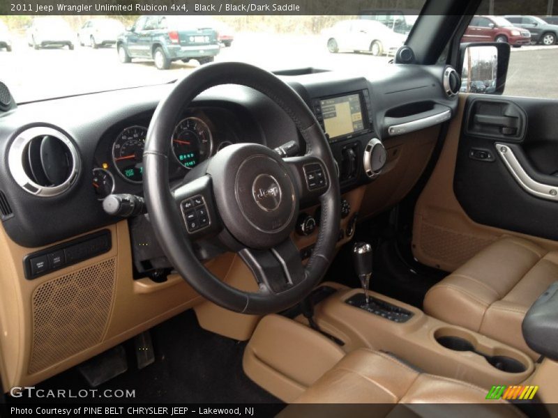 Black / Black/Dark Saddle 2011 Jeep Wrangler Unlimited Rubicon 4x4