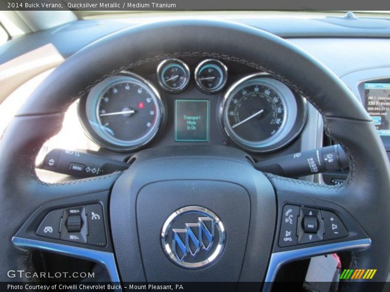 Quicksilver Metallic / Medium Titanium 2014 Buick Verano