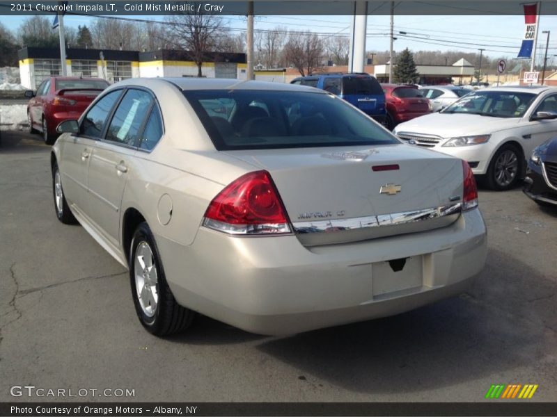 Gold Mist Metallic / Gray 2011 Chevrolet Impala LT