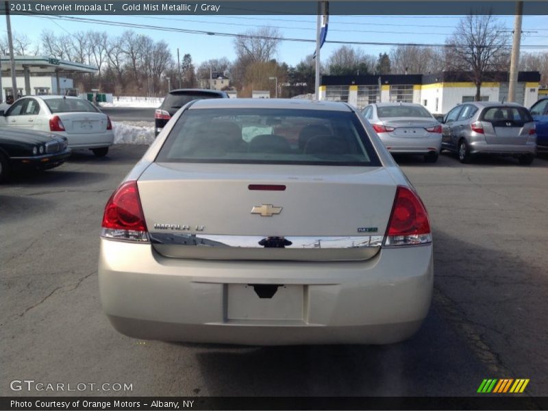 Gold Mist Metallic / Gray 2011 Chevrolet Impala LT