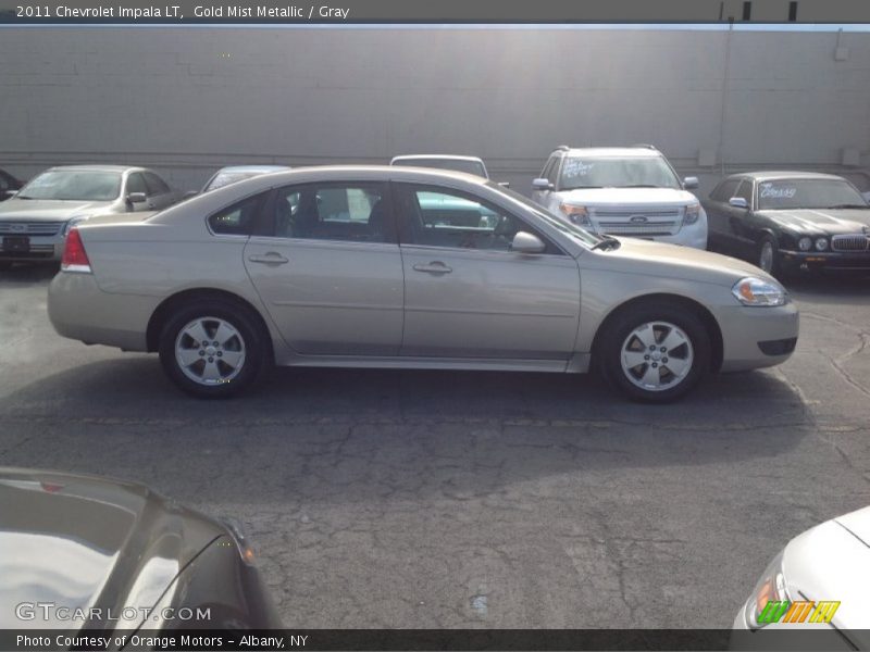 Gold Mist Metallic / Gray 2011 Chevrolet Impala LT