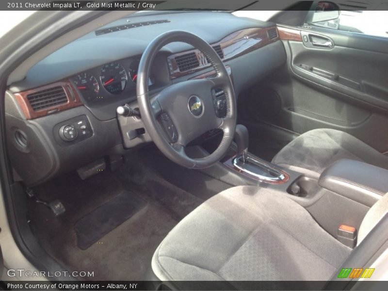 Gold Mist Metallic / Gray 2011 Chevrolet Impala LT