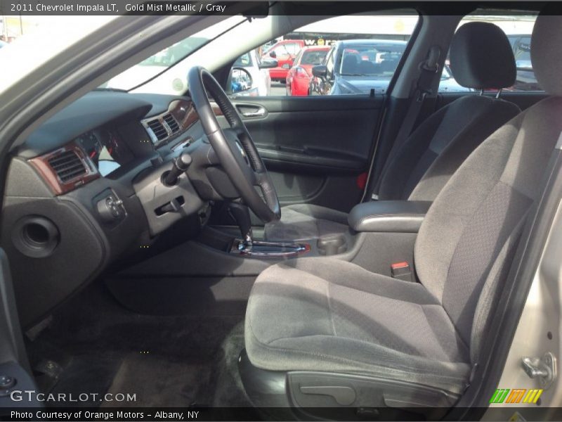 Gold Mist Metallic / Gray 2011 Chevrolet Impala LT