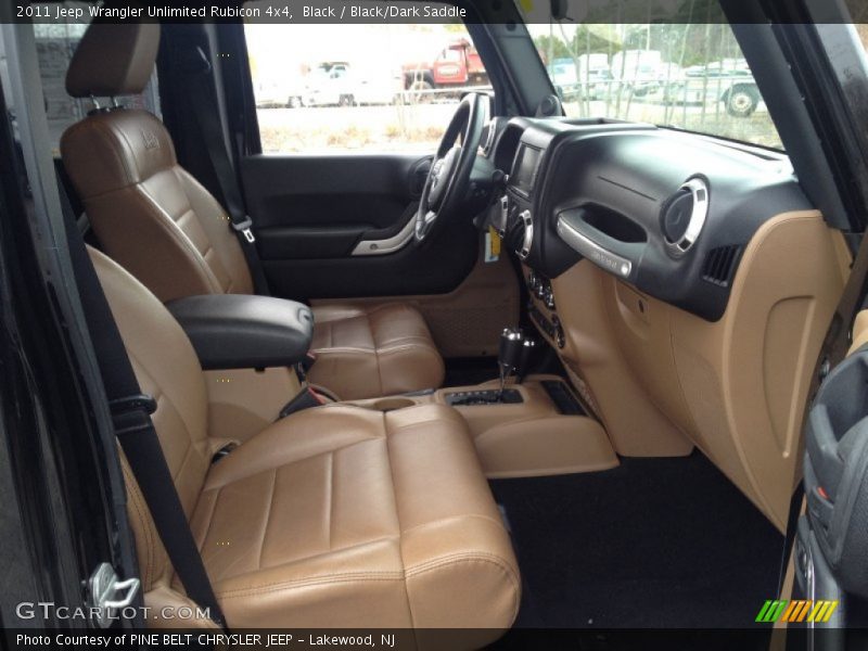 Black / Black/Dark Saddle 2011 Jeep Wrangler Unlimited Rubicon 4x4