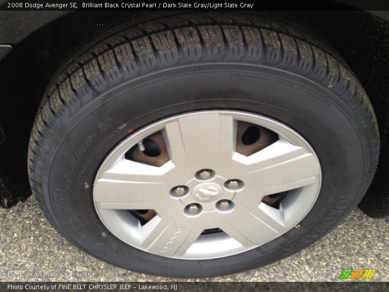 Brilliant Black Crystal Pearl / Dark Slate Gray/Light Slate Gray 2008 Dodge Avenger SE