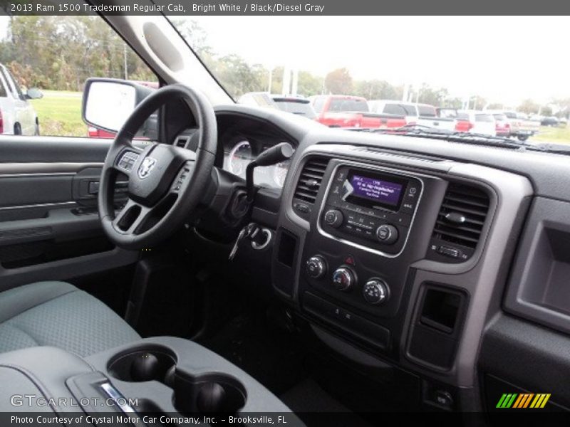 Bright White / Black/Diesel Gray 2013 Ram 1500 Tradesman Regular Cab
