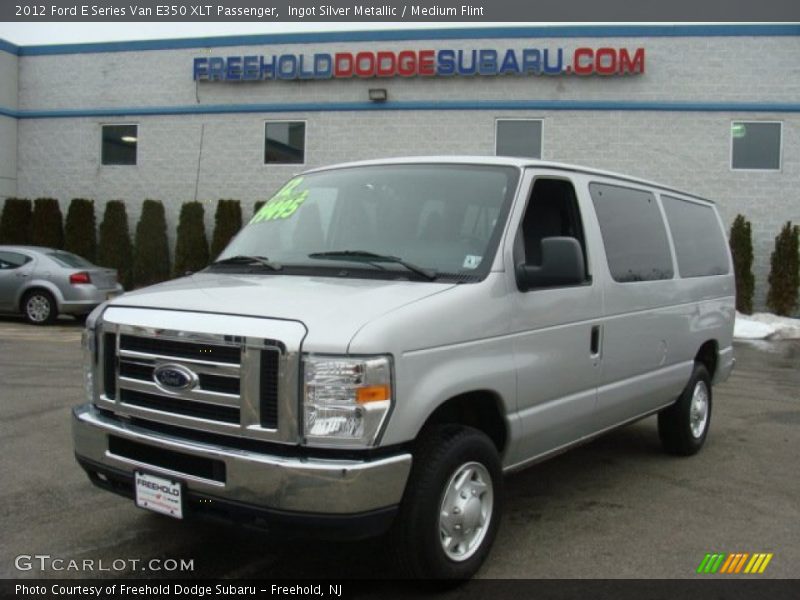Ingot Silver Metallic / Medium Flint 2012 Ford E Series Van E350 XLT Passenger
