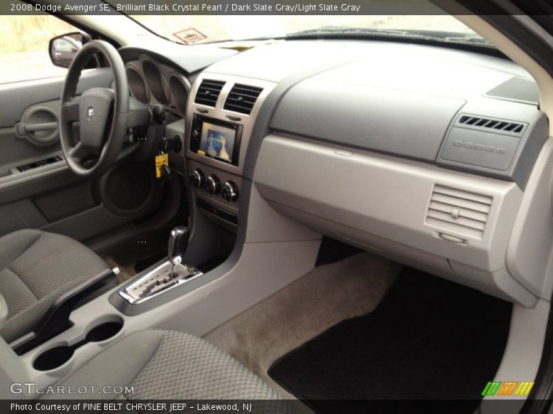 Brilliant Black Crystal Pearl / Dark Slate Gray/Light Slate Gray 2008 Dodge Avenger SE