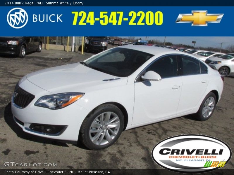 Summit White / Ebony 2014 Buick Regal FWD