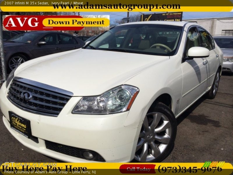 Ivory Pearl / Wheat 2007 Infiniti M 35x Sedan