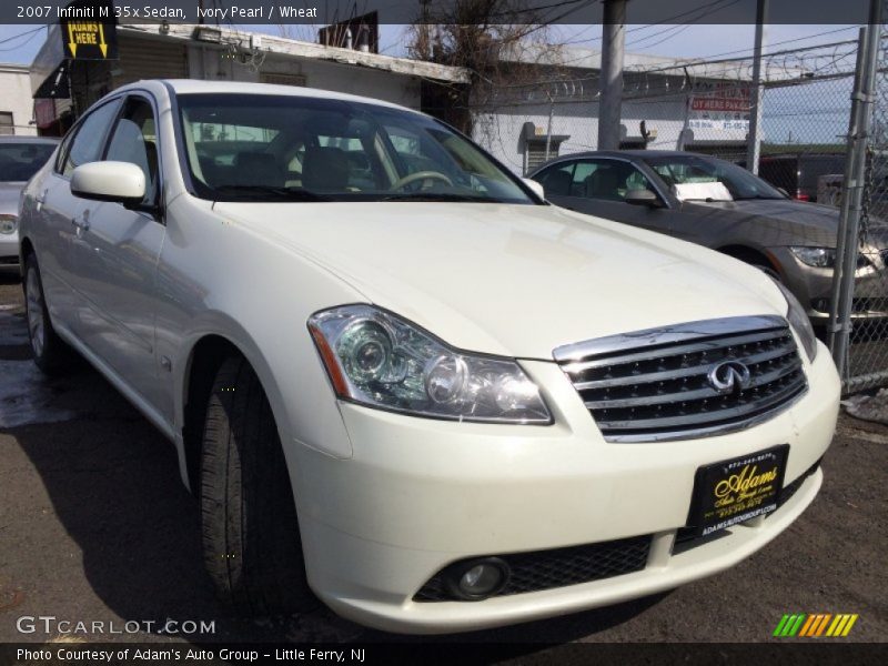 Ivory Pearl / Wheat 2007 Infiniti M 35x Sedan