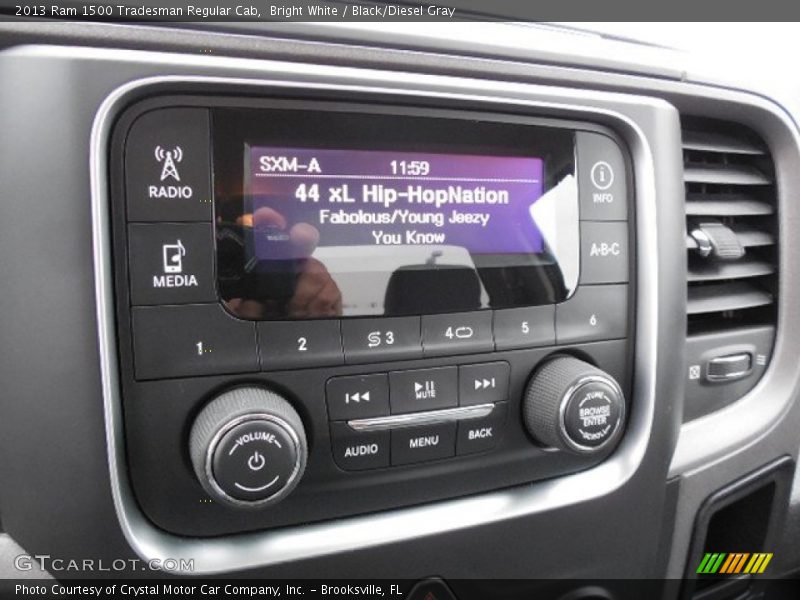 Audio System of 2013 1500 Tradesman Regular Cab